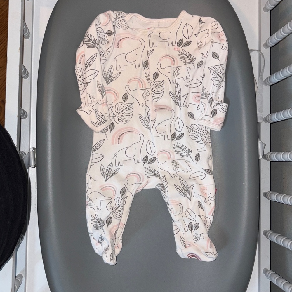 Magnetic Me Pink Safari Print Kids Footie